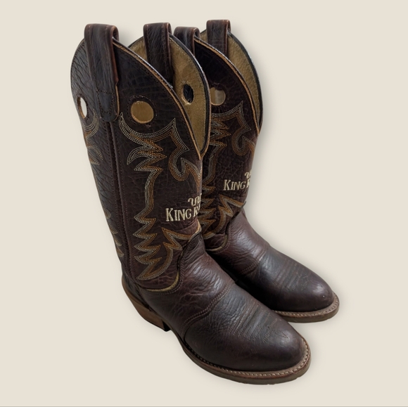 Double H King Ranch Steel Toe Boots Size 6-Men - Picture 1 of 6